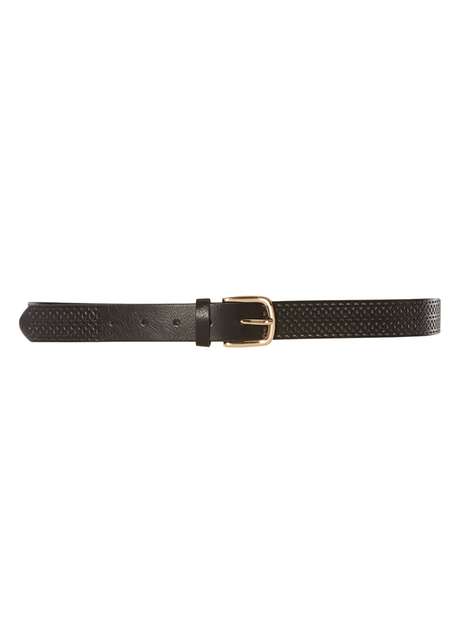 Black Fine Cutout Belt